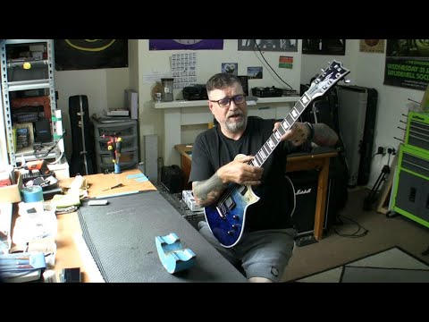 ESP Eclipse II fret level and setup...