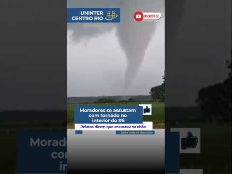 Tornado é registrado no Rio Grande do Sul durante tempestade