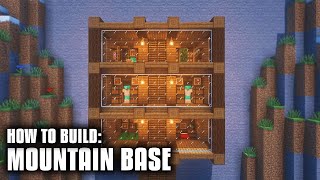 Minecraft: How to Build a Mountain Base - Mountain Base Tutorial
