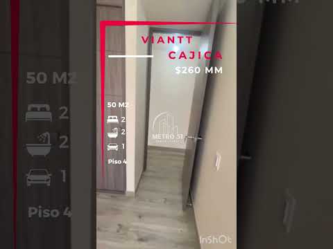 Venta Apartamento 50 M2 2 alcobas en Viantt Cajicá Cundinamarca