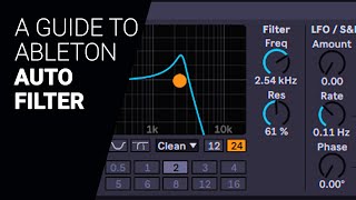 Video thumbnail for A guide to the Ableton AUTO FILTER complete walkthrough tutorial by XNB