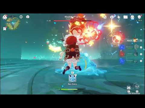 Klee DPS vs World Bosses(Mid Game AR30)