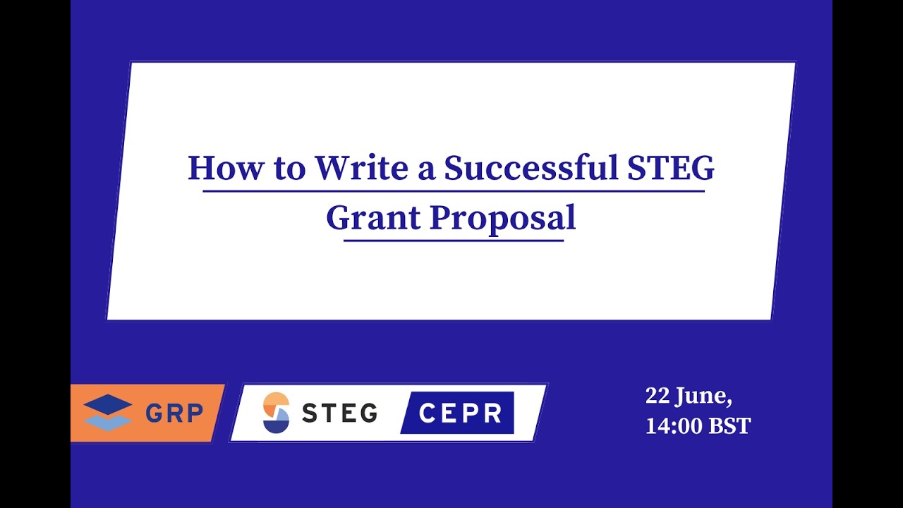 How to Write a Successful STEG Grant Proposal