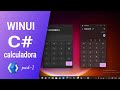 WinUI3 C# Calculator Modern UI - part-1