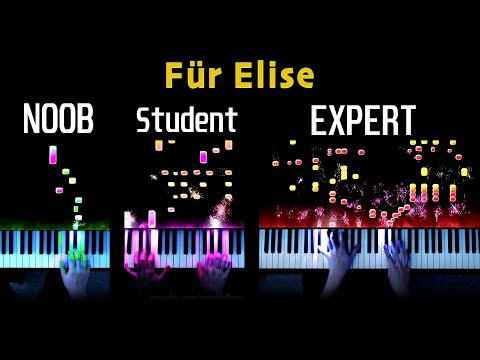 5 Levels of Für Elise (Piano)