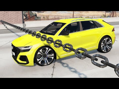 Cars vs Chain vs Massive Speed Bumps vs Giant Bulge – BeamNG.Drive