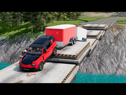 Cars vs Trembling Bridge BeamNG Drive Challenge Ends in Total Destruction!