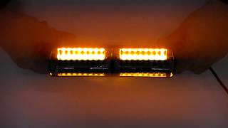 Stroboskop vnitřní, 16x LED 3W, 12V, oranžový