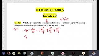 Local and convective acceleration equations. fluid mechanics. fluid kinematics