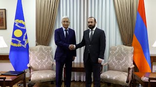Встреча министра иностранных дел Республики Армения с генеральным секретарем ОДКБ