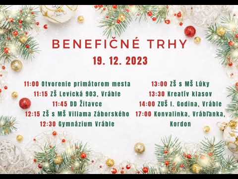 ZUŠ Imricha Godina Vráble - Benefičné trhy 2023