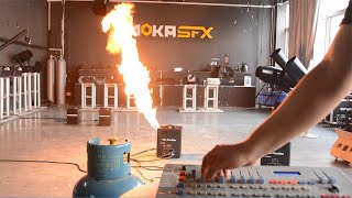 Triple Way Flame Projector | DMX 512 Control | Fire Effect