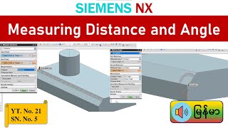 Siemens NX - How to Measure Distance and Angle in NX - NX Tutorial - NX 12