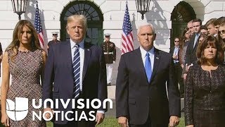 Así se vivió el minuto de silencio en la Casa Blanca en honor a los fallecidos en Las Vegas