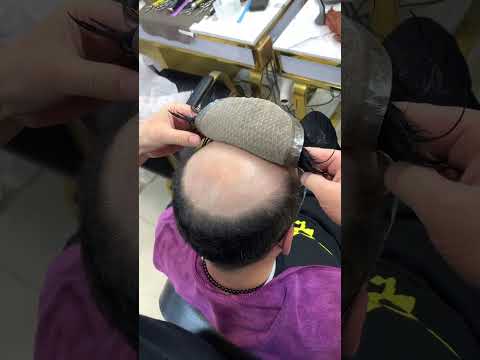 High-end men's wig #hairstyle #howtomakeawig #bestwigvendors #fullheadwig #barber #hairwigstudio