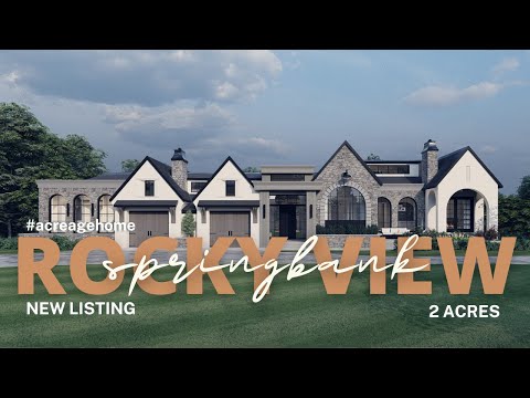 2 Acres in Springbank with INSANE Potential – Wait Until You See the Plans! #acreage #realestate