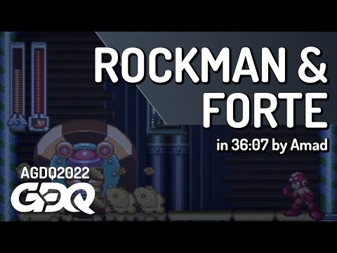 Rockman & Forte by Amad in 36:07 - AGDQ 2022 Online
