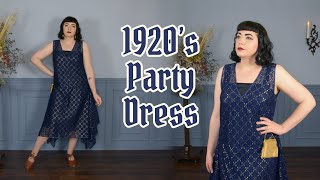 Making a 1920&#39;s Party Dress // Handkerchief Hem and Fitting the Bust