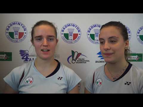 18° Yonex Italian international - Intervista a Lisa Iversen e Silvia Garino