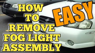 HOW TO REMOVE FOG LIGHT ASSEMBLY 00 01 NISSAN MAXIMA