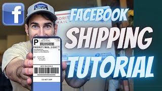 Facebook Marketplace Shipping Label Tutorial Step By Step 4x6 Thermal and 8.5x11 Settings