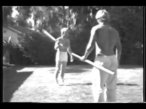 Chuck Norris and Richard Norton rehearsing for "The Octagon"