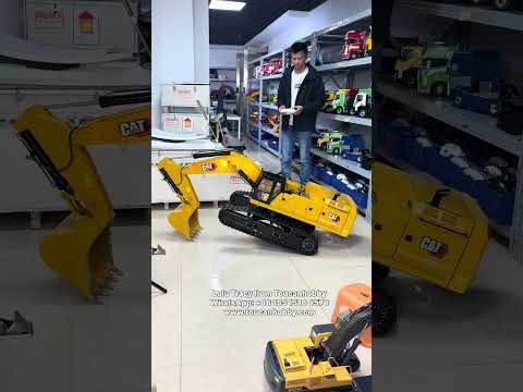 SUPER STRONG 1/8 SCALE CAT 395 HYDRAULIC EXCAVATOR #rc #model #excavator #rcconstruction #rcmodel