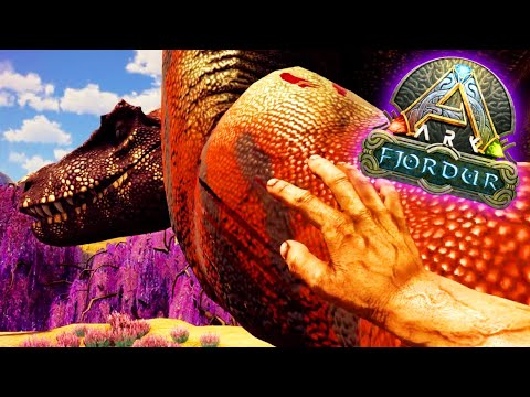 ARK FJORDUR #23 - Esse TAMING foi BIZARRO! TARBOSSAURO!