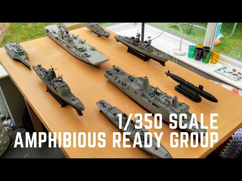 US Navy Amphibious Ready Group 1/350 Scale Model Fleet