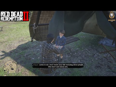 RDR2 John Makes Little Jack Cry (hidden dialogue camp)