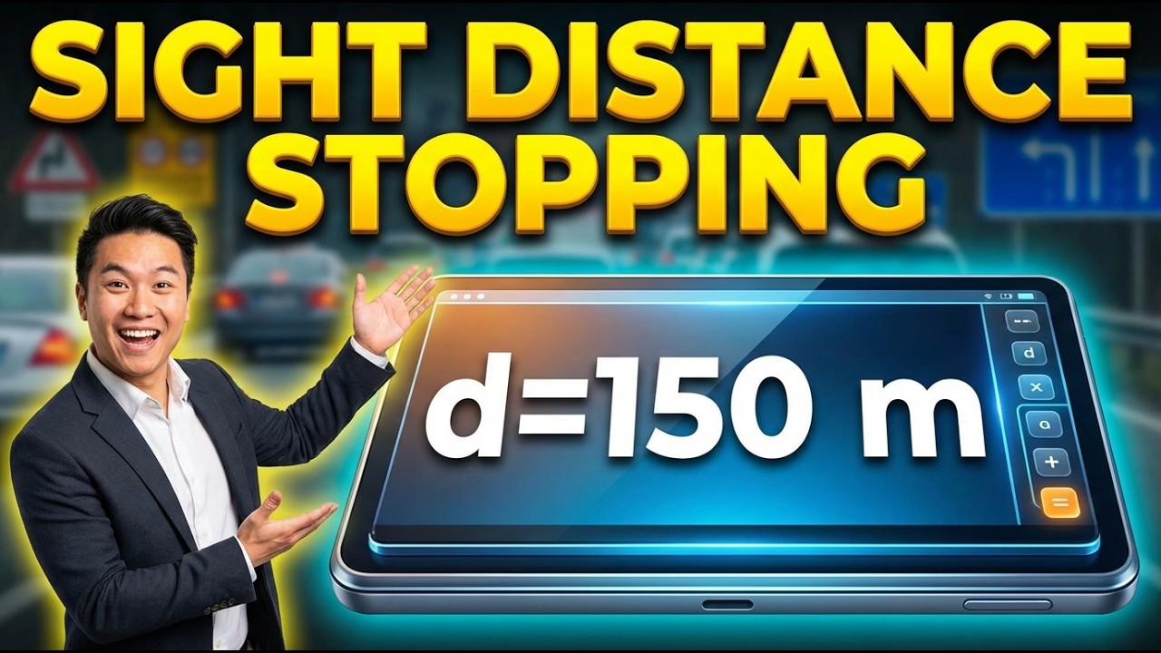 Sight Distance Stopping Interactive Calculator
