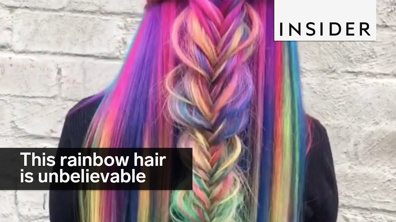 This hairstylist does unbelievable rainbow hair transformations
