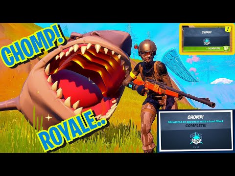 CHOMP! Eliminated an opponent with a Loot Shark FN E7 Punch Card Season 3 - CHOMP ROYALE 14K XP