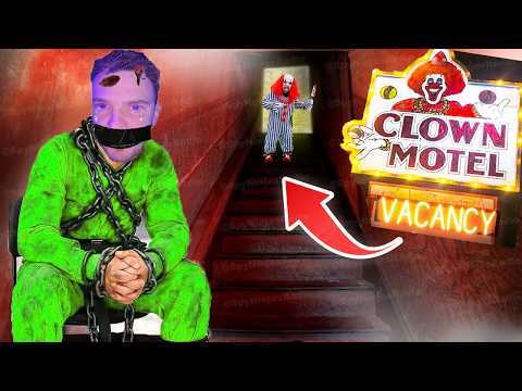 SPY NINJA TRAPPED in Most HAUNTED CLOWN MOTEL! (HELP!) 😱🤡