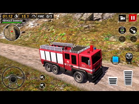 Fire Truck Driving Game 2019 #1 - Firefighter Simulator Offroad Truck Driving Android Gameplay