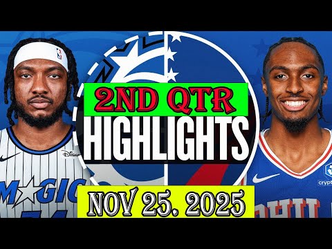 Philadelphia 76ers vs Orlando Magic 2nd Qtr Nov 25.2025 Highlights | NBA HIGHLIGHT