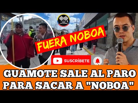 PROTESTAS EN GUAMOTE ENTRA AL PARO ABANDONA NOBOA Y BUSCA SU SALIDA DEL PODER NOTICIAS ECUADOR RFE