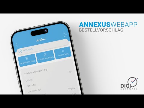 ANNEXUS WebAPP Bestellvorschlag | DIGI-SOFTWAR