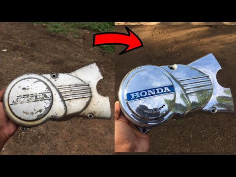 Engine Side Housing Buffing - Honda CD 90 Benly Engine Housing Polishing