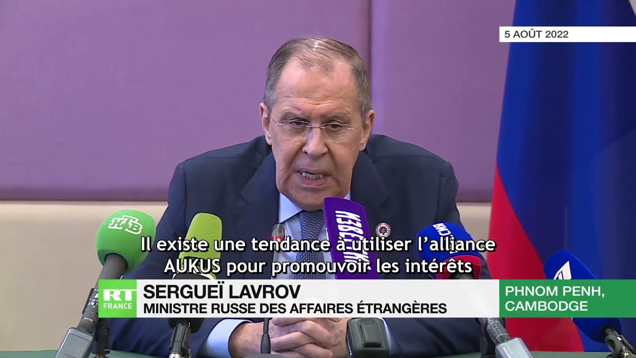 Lavrov dénonce l'utilisation d'AUKUS «pour promouvoir les intérêts de l'OTAN»