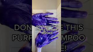 Stop Making this Purple Shampoo Mistake! #purpleshampoo #shampoo #shorts