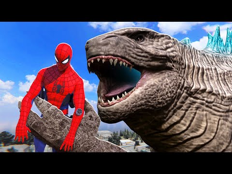 Eating SPIDERMAN As Godzilla in VR