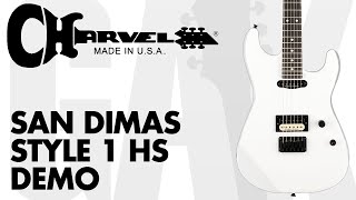 Video thumbnail for Charvel - San Dimas Style 1 HS Hard Tail Demo at GAK by GAK