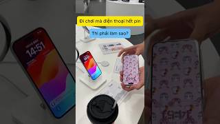 Đi chơi mà điện thoại hết pin thì phải làm sao🤩 #apple #smartphone #xh #iphone #funny