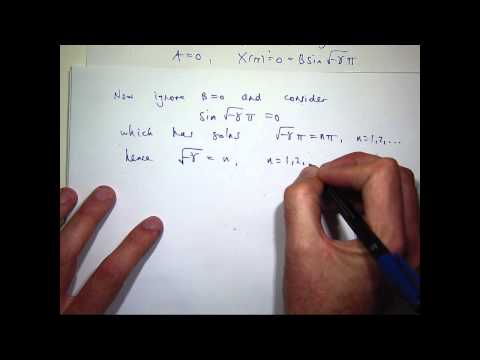 Wave Equation + Fourier Series + Separation of Variables