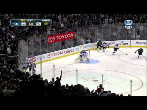 Drew Doughty & Slava Voynov breakaways in 3rd Mar 5 2013 St. Louis Blues vs LA Kings NHL Hockey