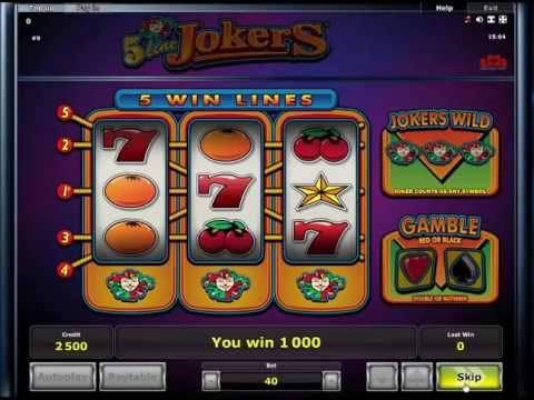 5 Line Jokers fruitmachine - Online Casino Slots