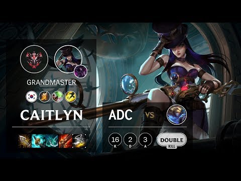 Caitlyn ADC vs Ezreal - KR Grandmaster Patch 10.3
