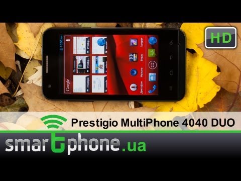 Обзор Prestigio MultiPhone 4040 DUO