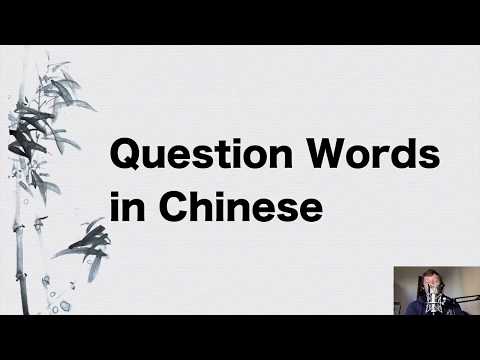 How to use question words in Mandarin Chinese